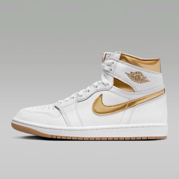 Nike Air Jordan 1 Retro High OG Womens 11.5 /Mens 10 Shoes White Gold FD2596-107